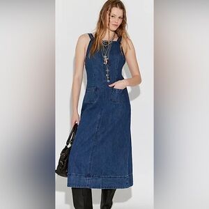 Free people denim dress 🥰